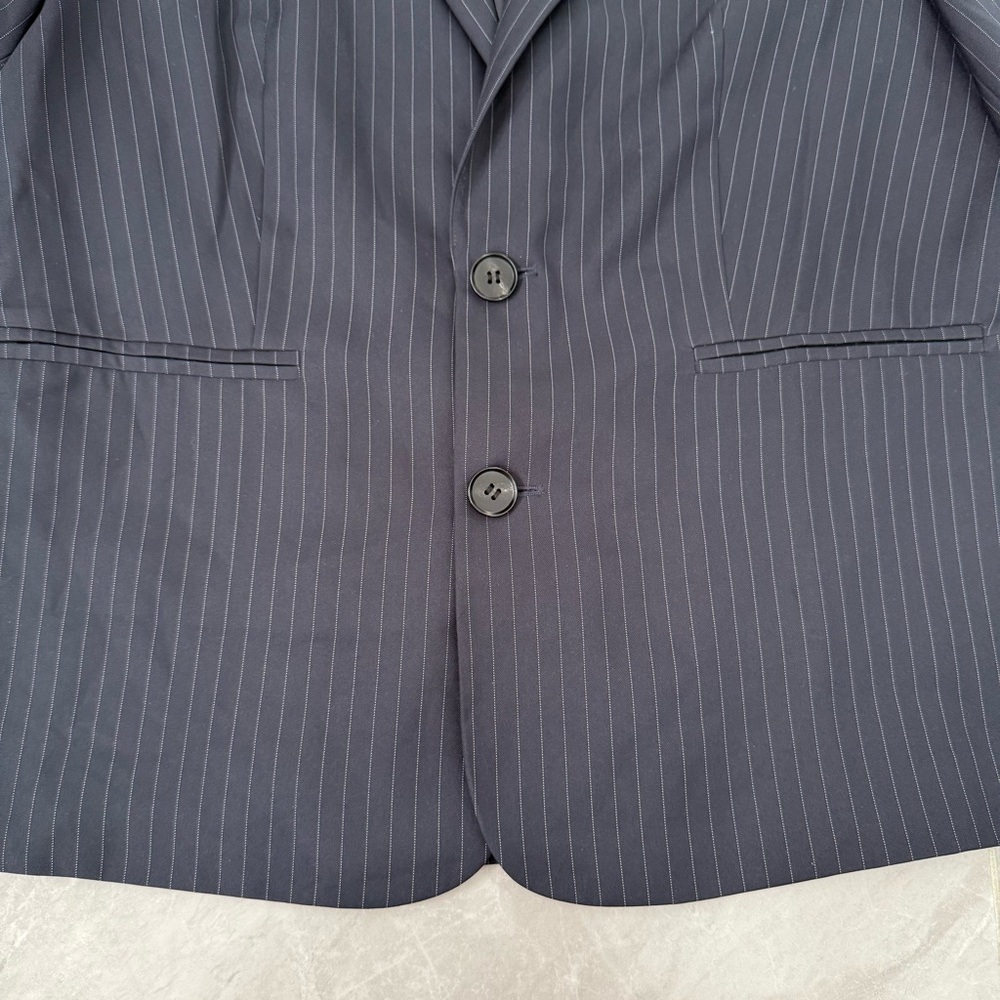 Women’s Mare Mare Anthropologie Pinstripe Oversized Blazer Button Up Size Small - Picture 9 of 16
